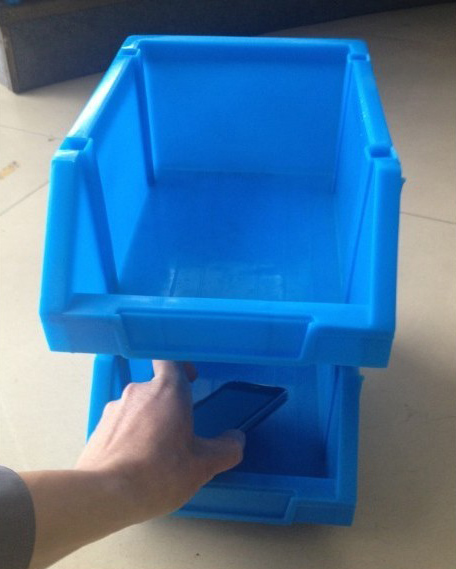 2#零件盒蓝色实物取放货物